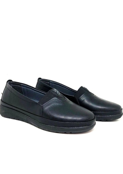 673329 Siyah Ortopedik Kadın Ayakkabı modelleri