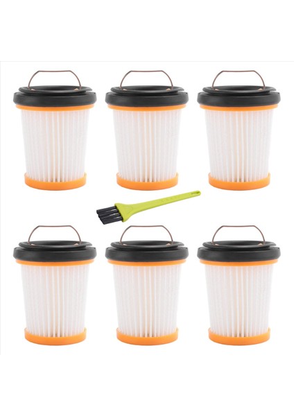 Shark WV201 WV200 WV205 WV220 Wandvac Için Fırçalı 6'lı Paket Filtre (Yurt Dışından)