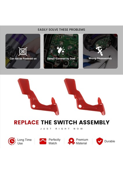 Dyson V10 V11 Elektrikli Süpürge Tetik Anahtarı Düğmesi Için 2 Adet Düğme (Yurt Dışından) indirimleri