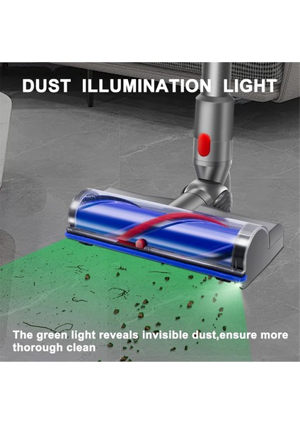 Dyson V7 V8 V10 V11 V15 Doğrudan Tahrikli Başlık Hızlı Çıkarmalı Başlık Temizleyici Fırçaları Için LED Işıklı Temizleyici Değişimi (Yurt Dışından) fırsatları