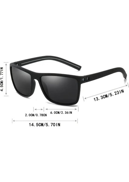 3806 Black 58 Olivier Philippe Polarize Güneş Gözlüğü