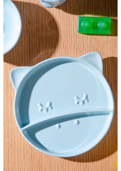 Lulu 3 Parça Zürafa Desenli Mama Seti | Mavi indirimleri