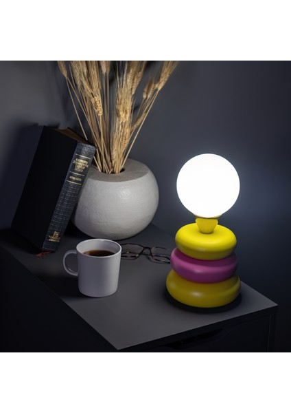 Little Lollies No:7 Renkli Masaüstü Aydınlatma - El Yapımı, Pirinç ve Cam Detaylı fiyatları