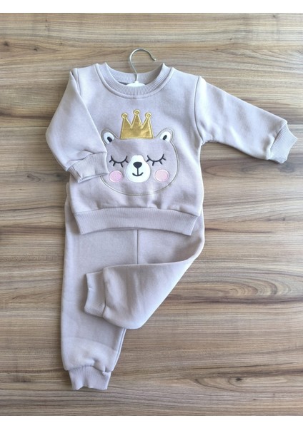 Laura Baby Sevimli Kız Bebek Çocuk Alt Üst Eşofman Takımı