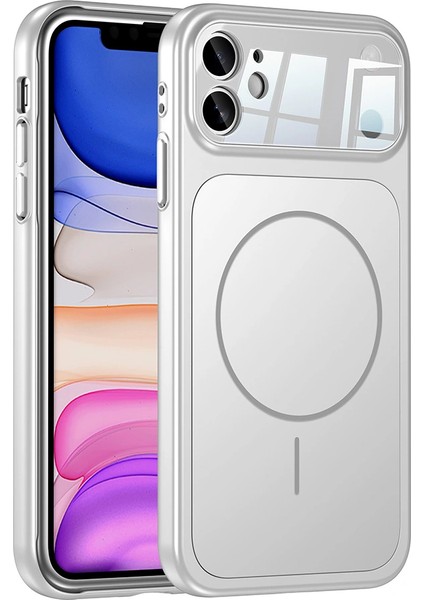 Apple iPhone 11 Uyumlu Kılıf Zore M-Safe Şarj Özellikli Kamera Korumalı Formen Kapak
