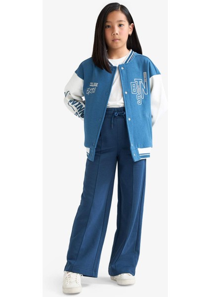 Kız Çocuk Wide Leg Geniş Paça Beli Lastikli Eşofman Altı C7131A825AU