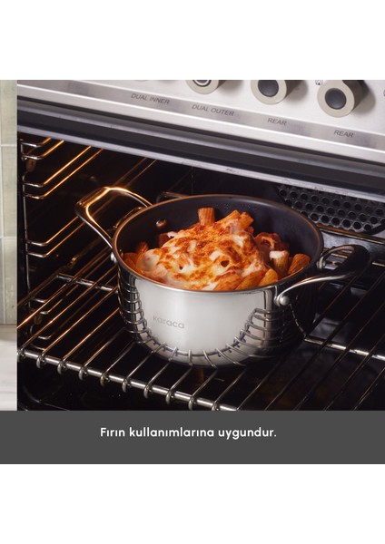 Plasma Steel 316+ 3ply Karnıyarık Tencere 28 cm