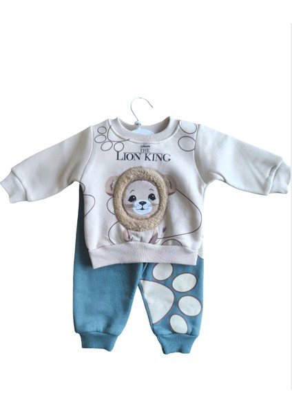 Laura Baby Aslanlı Erkek Bebek Çocuk Alt Üst Eşofman Takımı modelleri
