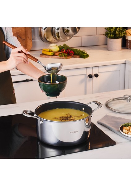 Plasma Steel 316+ 3ply Tencere 24 cm