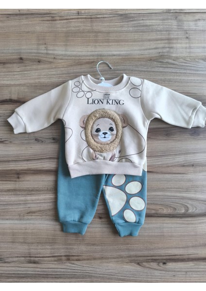 Laura Baby Aslanlı Erkek Bebek Çocuk Alt Üst Eşofman Takımı
