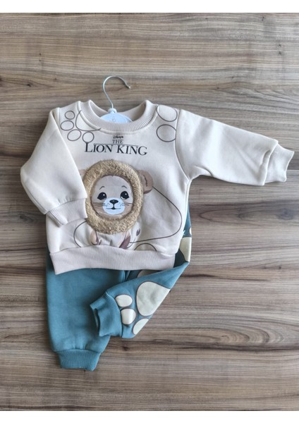 Laura Baby Aslanlı Erkek Bebek Çocuk Alt Üst Eşofman Takımı