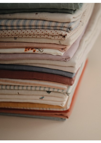 Organik Müslin Örtü / Kundak - Whales modelleri