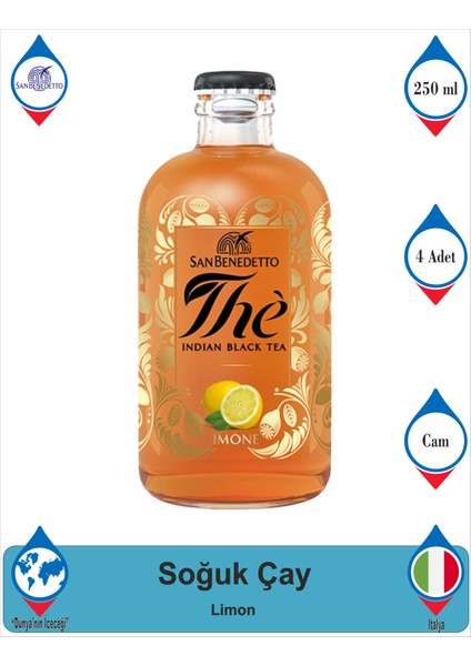 Indıan Black Tea Limon 250 ml x 4