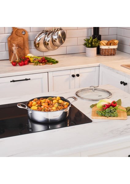 Plasma Steel 316+ 3ply Karnıyarık Tencere 26 cm fiyatları