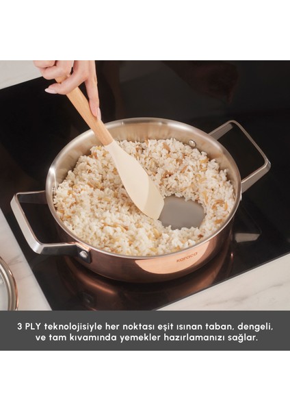 Power Steel 316+ 3ply Galileo 8 Parça Çelik Tencere Seti fırsatları