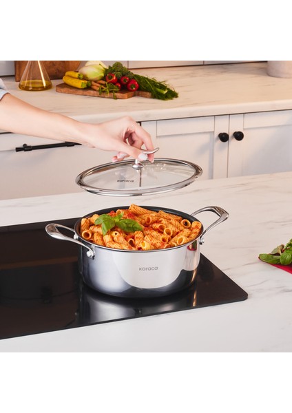 Plasma Steel 316+ 3ply Tencere 22 cm