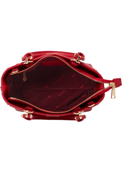 Kırmızı Deri Kadın El Çantası - S25Y1BC80408-H4B fırsatları