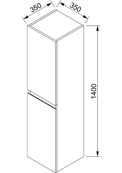 Arya 140 cm Siyah %100 Mdf Banyo Boy Dolabı fiyatları