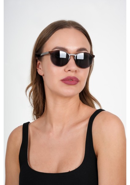 Kahve Yuvarlak Olivier Philippe Güneş Gözlüğü