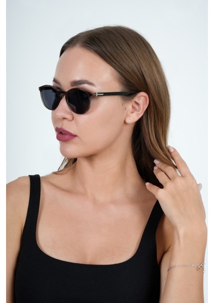 Kahve Yuvarlak Olivier Philippe Güneş Gözlüğü