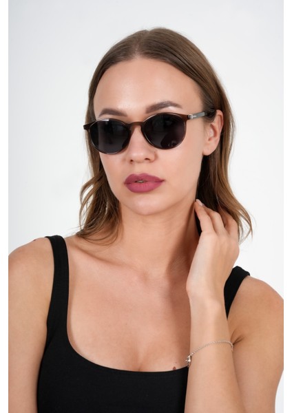 Kahve Yuvarlak Olivier Philippe Güneş Gözlüğü