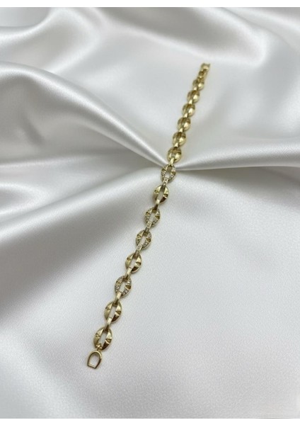 Xuping 14K Altın Kaplama Oval Form Çelik Bileklik fiyatları