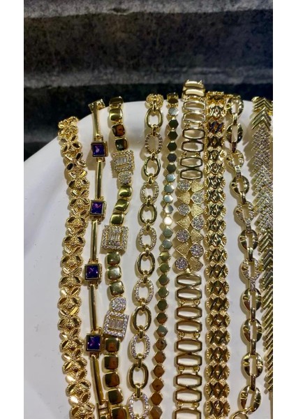 Xuping 14K Altın Kaplama Oval Form Çelik Bileklik fırsatları