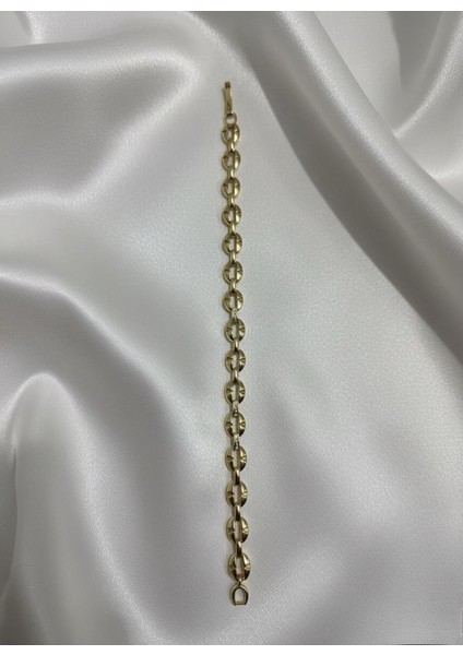 Xuping 14K Altın Kaplama Oval Form Çelik Bileklik indirimleri