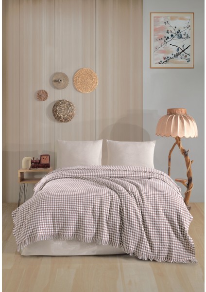 Kazayağı Desenli Çok Amaçlı Pike, Yatak Örtüsü, Koltuk Örtüsü, Tv Battaniyesi, 180 x 200 cm