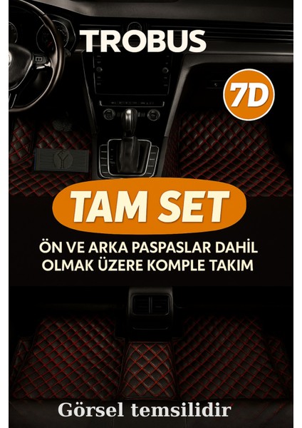 Opel Astra J 2009-2015 7d Havuzlu Deri Oto Paspas Seti - [siyah Kırmızı] modelleri