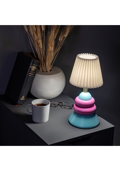 Little Lollies No:6 Renkli Masaüstü Aydınlatma - El Yapımı, Pirinç Detaylı fiyatları