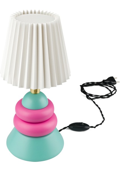 Little Lollies No:6 Renkli Masaüstü Aydınlatma - El Yapımı, Pirinç Detaylı modelleri