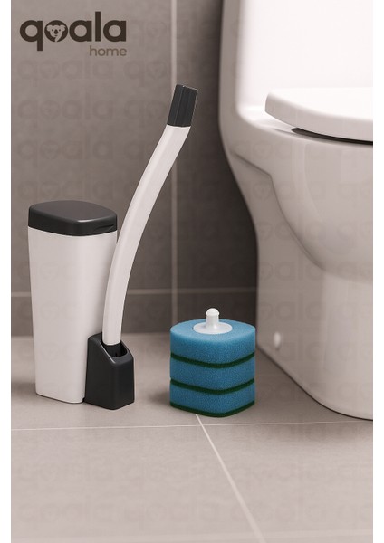 Özel Tuvalet Temizlik Seti ve Kullan At 10 Adet Deterjanlı Tuvalet Yedek Sünger X1 modelleri