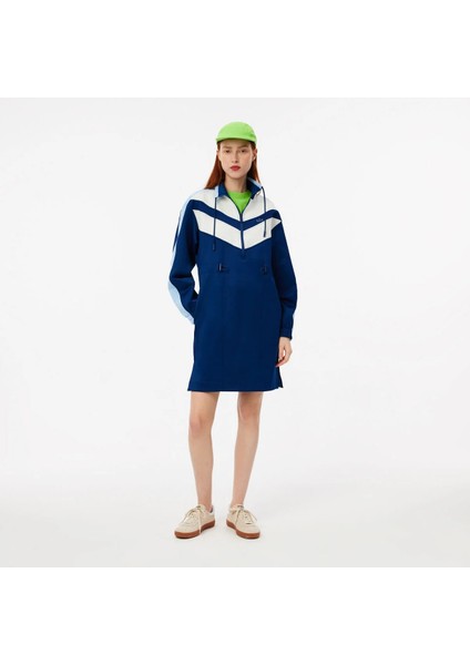 Color-Block Interlock Sweatshirt Dress