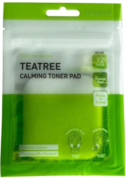 Çay Ağacı Yatıştırıcı Siyah Nokta Azaltıcı Sebum Kontrol Tonik Pedi 12 Adet