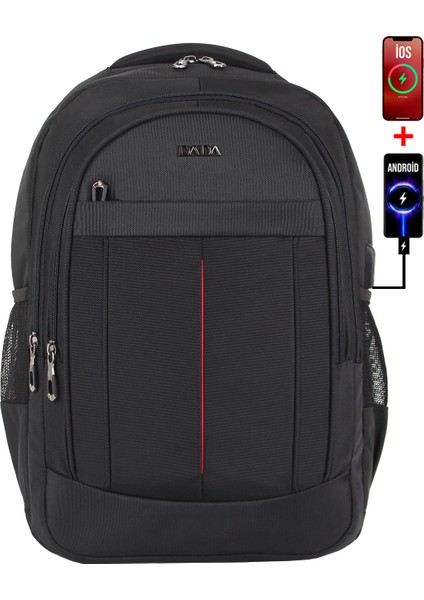 USB Aparatlı Erkek Sırt Çantası Okul Iş Günlük Kullanım Ortopedik 14-15,6 Inç Su Geçirmez Kumaş fiyatları