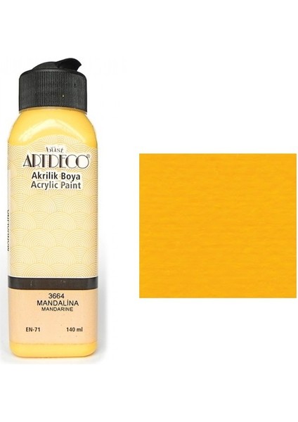 Akrilik Boya 140 Ml Mandalina Y-070R-3664