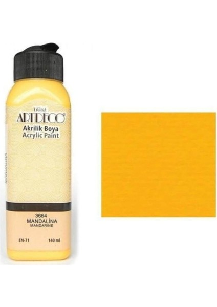 Akrilik Boya 140 Ml Mandalina Y-070R-3664 fiyatları