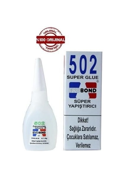 çınar ticaret evo bond 502 glue süper yapıştırıcı 20 gr
