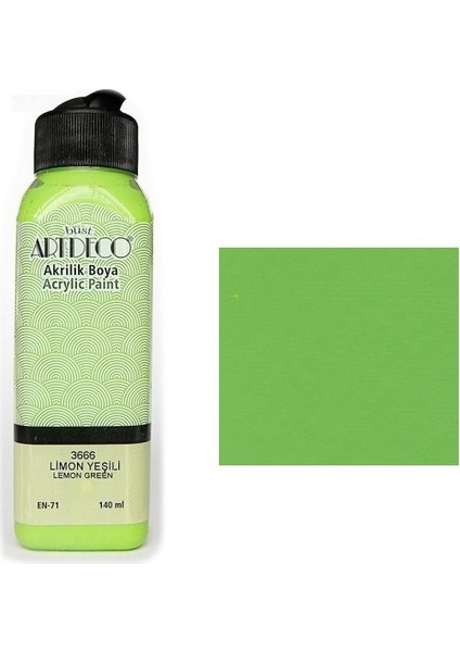 Akrilik Boya 140 Ml Limon Yeşil Y070R3666