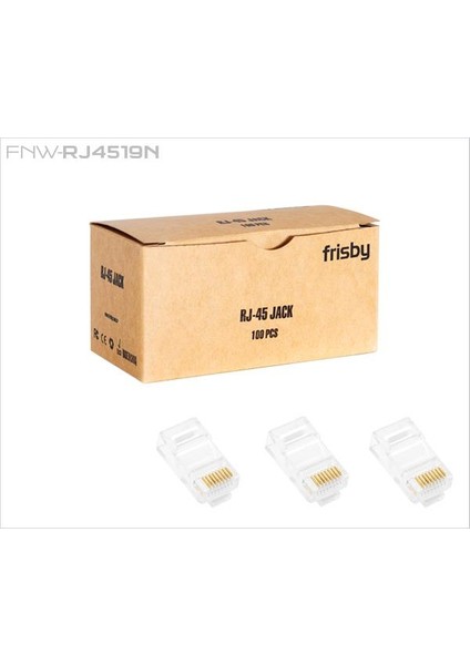 çınar ticaret frısby fnw-rj4519n rj45 cat5 utp 100 adet konnektor