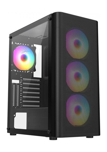çınar ticaret frısby fc-9385g 550w 4x8120mm fan gaming siyah kasa
