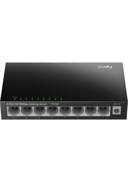 çınar ticaret cudy 8-port 10/100 mbps metal switch