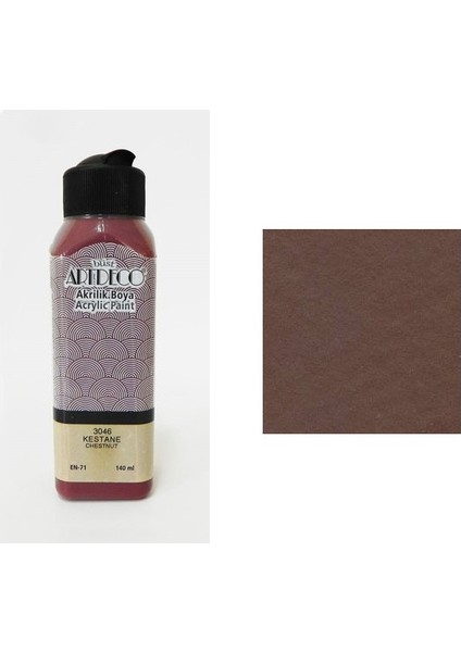 Akrilik Boya 140 Ml Kestane Y-070R-3046