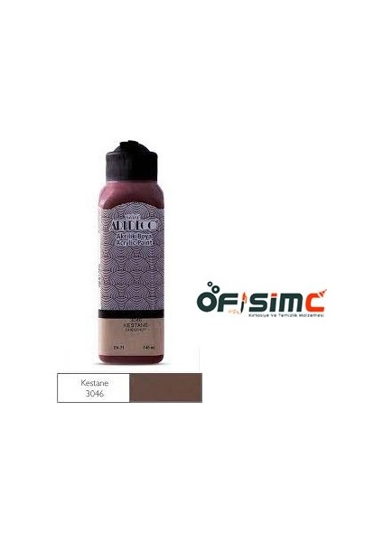 Akrilik Boya 140 Ml Kestane Y-070R-3046 fiyatları