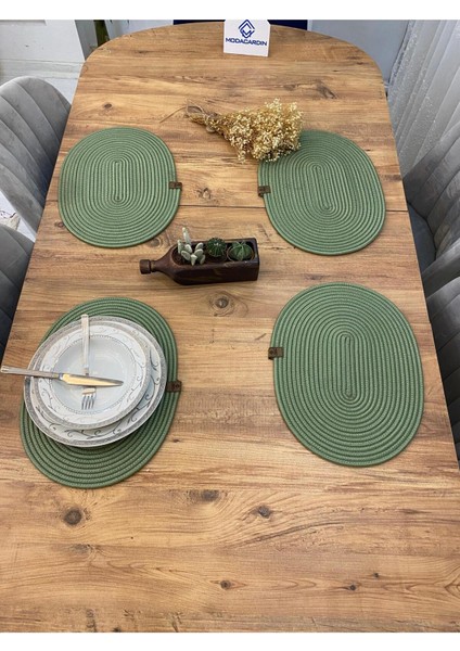 Jüt Hasır Amerikan Servis Oval Supla 4 Lü modelleri