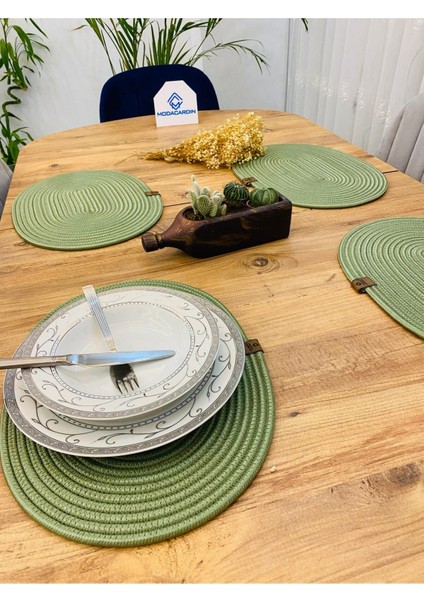 Jüt Hasır Amerikan Servis Oval Supla 4 Lü fırsatları