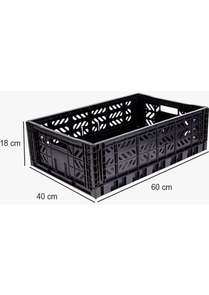604018-M1 Maxibox Black Katlanabilir Kasa fırsatları