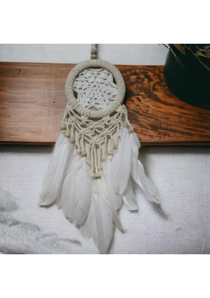 çınar ticaret rüya kovan dream catcher beyaz kuş tüylü modelleri