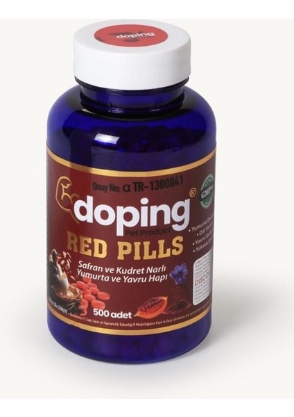Doping Red Pılls Safran ve Kudret Narlı Yumurta ve Yavru Hapı 500 Adet